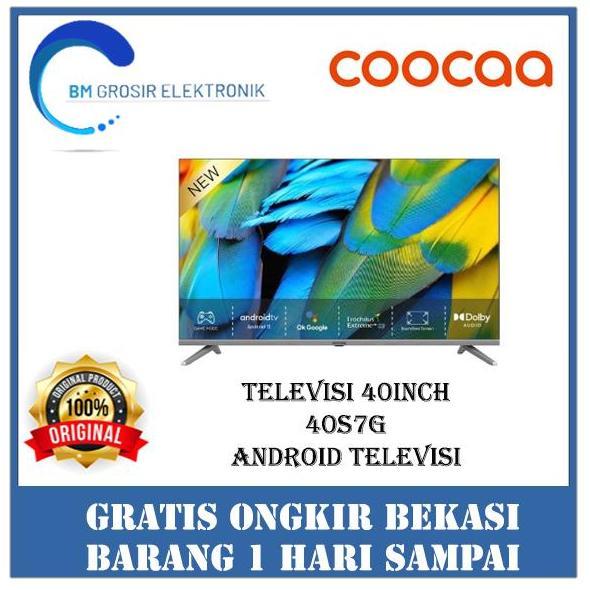 TERLARIS COOCAA TV 40INCH 40S7G ANDROID TELEVISI