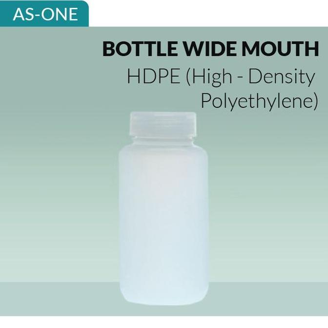 BOTOL PLASTIK 5000mL wide mouth Bottle HDPE AS-ONE