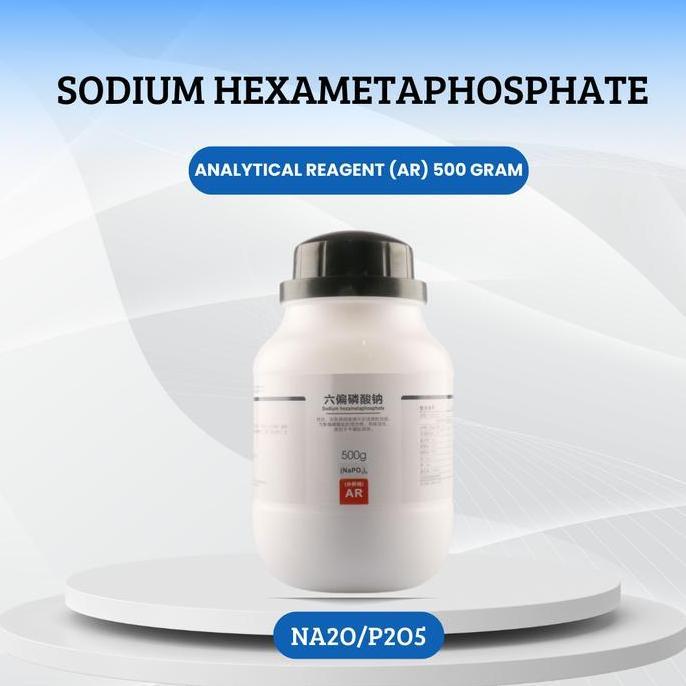 Sodium Hexametaphosphate, Analytical Reagent (AR) 500g