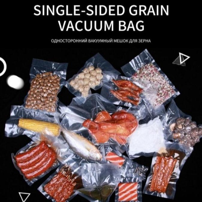 Lansungkirim- Plastik Vacuum Vacum Bag Emboss 17X25 Plastik Vakum Emboss Food Grade