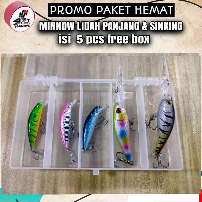Minnow lidah panjang +minnow 6 gram sinking