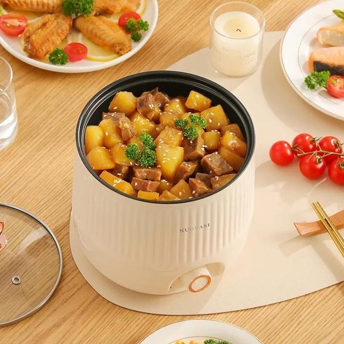 Lansungkirim- Rice Cooker Panci Masak Listrik Multifungsi Penanak Nasi Listrik Antilengket, Peralata