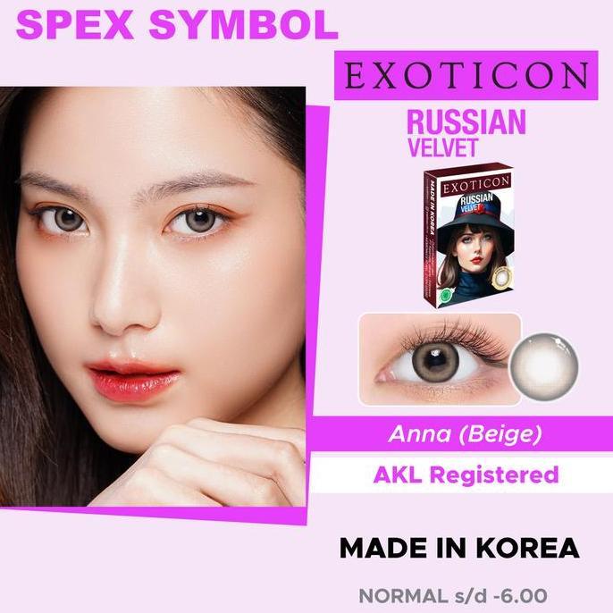 Cod,Bisa- Softlens New Russian Velvet By Exoticon - Spex Symbol | Softlens | Softlens Normal | Sofle