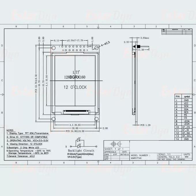 Syahrifast_Dream - Display Tft Lcd Oled 1.77 Inch Arduino