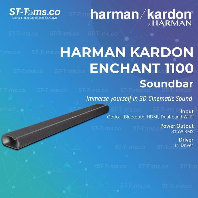 Murah Harman Kardon Enchant 1100 Powerful All-In-One Soundbar With 11 Drivers Multibeam True Dolby A