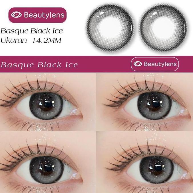 Cod,Bisa- Basque Ice Lemon Color Lensa Softlens 14.Mm Beautylens Softlens Minus Lenses Eye Soflen