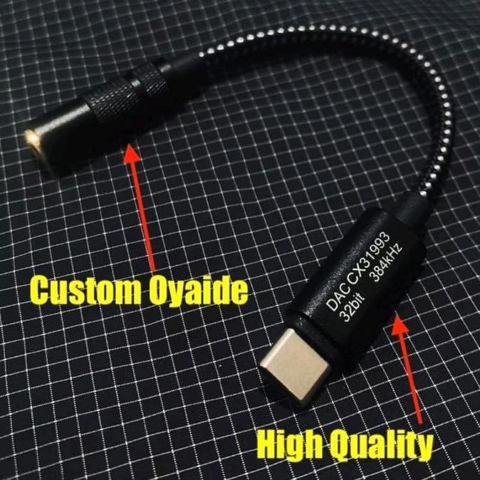 Lansungkirim- Kabel Usb Dac 32Bit/384Khz Type C Ke 3.5Mm Adaptor Hifi Dac Cx31993 Chip Cx-Pro