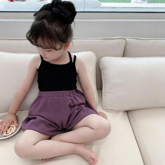 Wakeup- Tanktop Anak Perempuam Model Silang / Feren Tanktop Silang