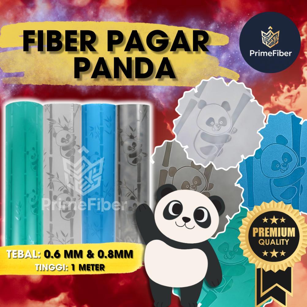 Promo Cod Fiber Pagar Motif Panda -  Ketebalan 0.6Mm 0.8Mm | 4 Warna Lengkap | Fiber Plastik Penutup