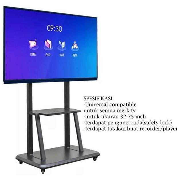 TERLARIS BRAKET TV STAND 32" - 75" BRACKET TV STANDING UNIVERSAL LCD LED TV