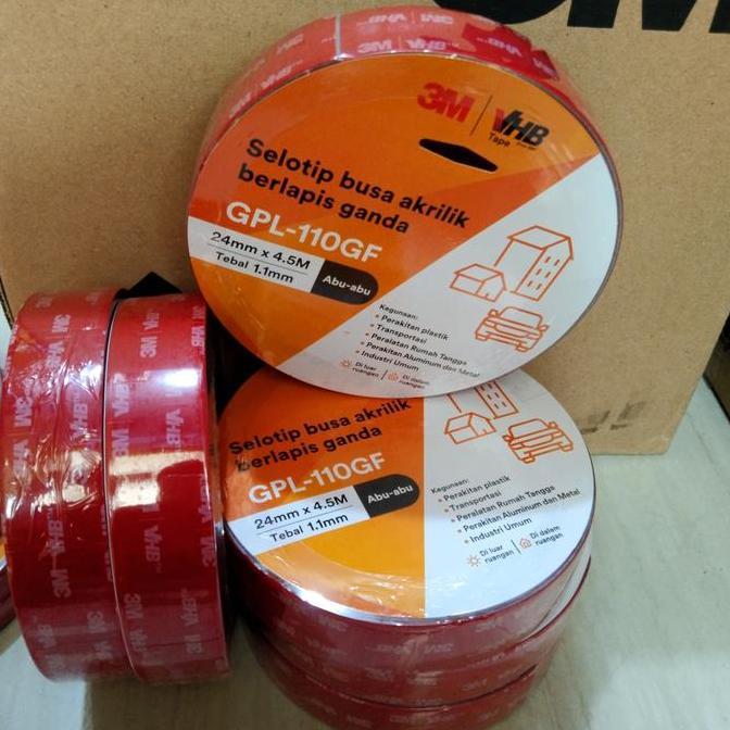 Terjaminmutu- Double Tape 3M Vhb 4Mm Super Kuat Double Tape Merah Otomotif