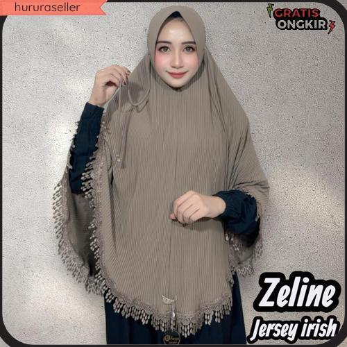 Hijab Instan Jumbo Zeline Bergo Pet Tali Jersey Irish Plisket Renda Tetes Hujan By Alfaezya Hijab Wa
