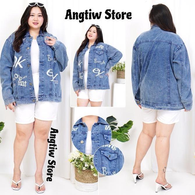 JUAL ANGTIW - Jaket Jeans Okey Cewek Cowok JUAL