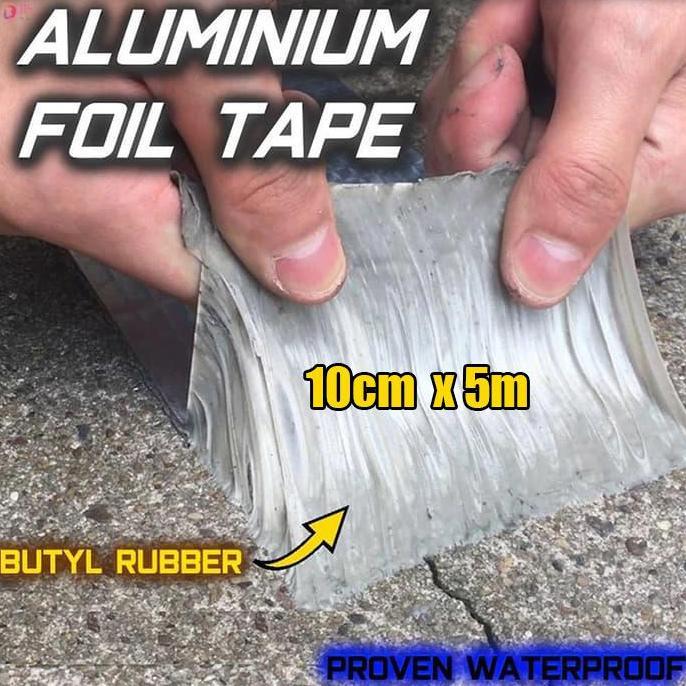 Terjaminmutu- Lakban Alumunium Foil Tape Tahan Air Bocor Atap