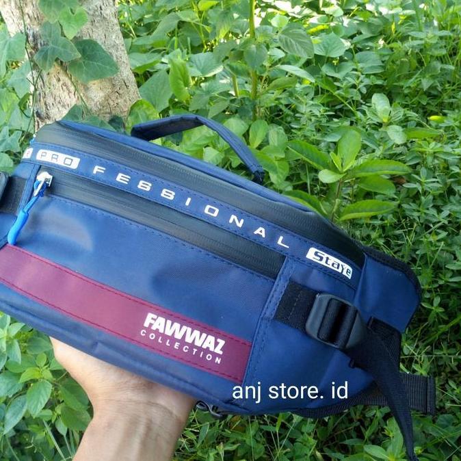 New Tas Selempang Pria Waistbag Pria Anti Air Tas Waterproof Profesional