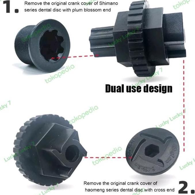 Lengkapbos- Kunci Pembuka Baut Crank Shimano Alat Pelepas Tutup Crank Arm Shimano Ht Kunci Baut Prow