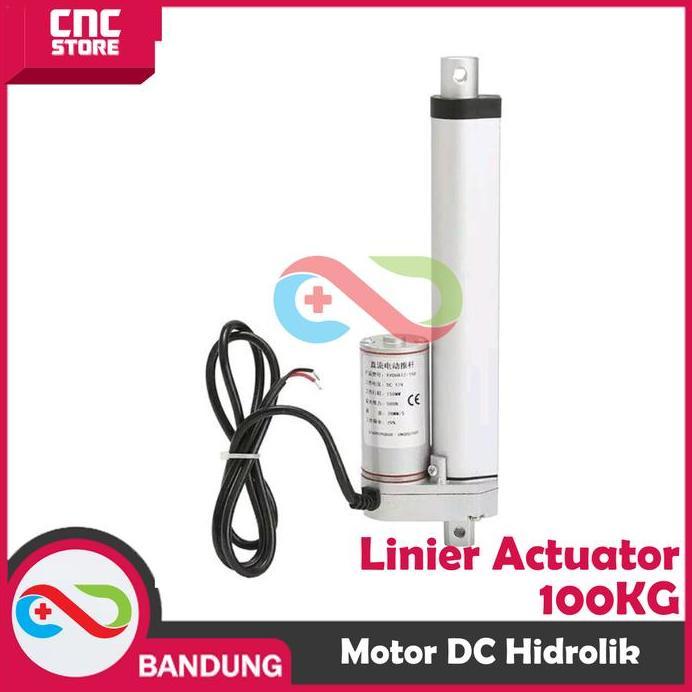 Ready LINEAR ACTUATOR MOTOR DC 12V HIDROLIK HYDRAULIC 300MM 1000N 100KG 30CM