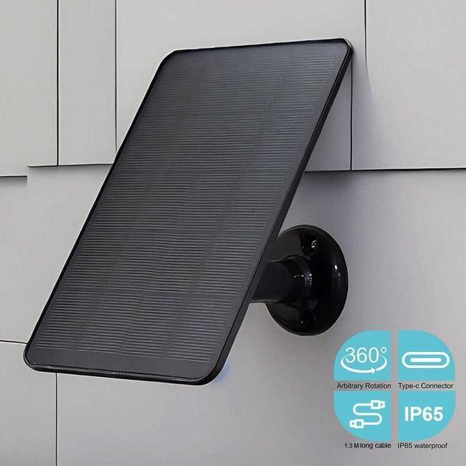 DZAWAO Solar Panel 5 volt 5V 3watt USB Type C Modul Panel Surya Monocrystalline IP65 - S0503 PROTOK
