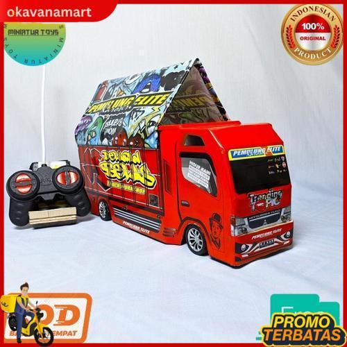 Miniatur Truk Oleng Remot Control Full Lampu Trending Topik Paling Laku