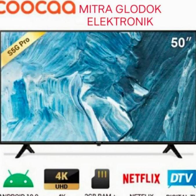 TERLARIS COOCAA LED TV 50INCH SMART ANDROID GOOGLE -4K DITAL TV 50Y65