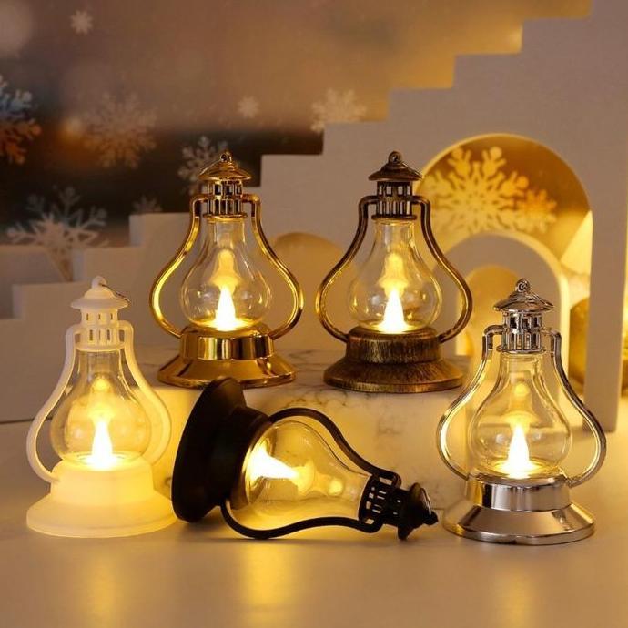 HYAKABA Dekorasi RamadhanLentera / Lampu Lilin LED Lebaran Souvenir Lentera Ramadhan Lampu Lentera R