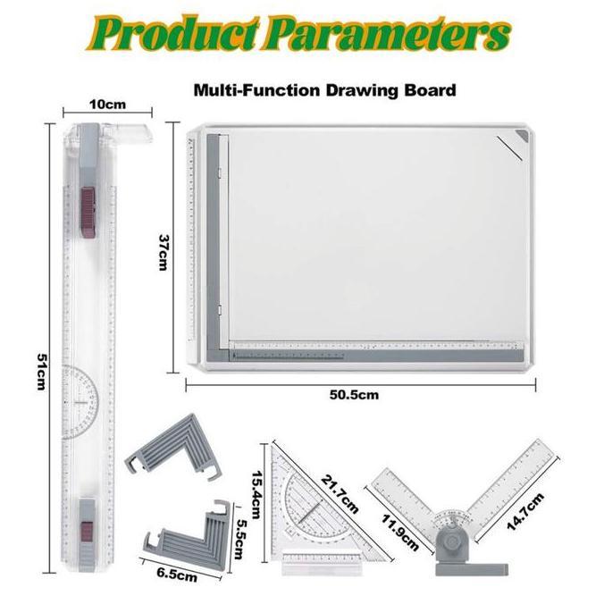 MEMATRI A3 Professional Drawing Board Merek Cokai Untuk Meja Gambar Arsitek Teknik Kuliah Belajar Mi