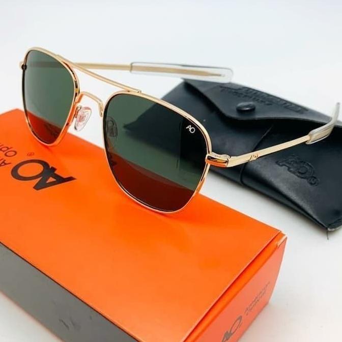 Grade Ori Kacamata/Sunglasses Pria American Optical Ao Polarized Skymaster Set Murah / Elegan / Mili