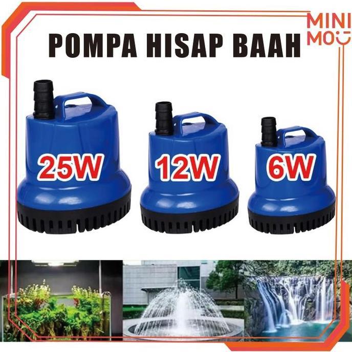 BOWTEKH Power Head Pompa Celup Filter Aquarium Low Watt untuk Sirkulasi Air yang Efisien di Kolam Ik
