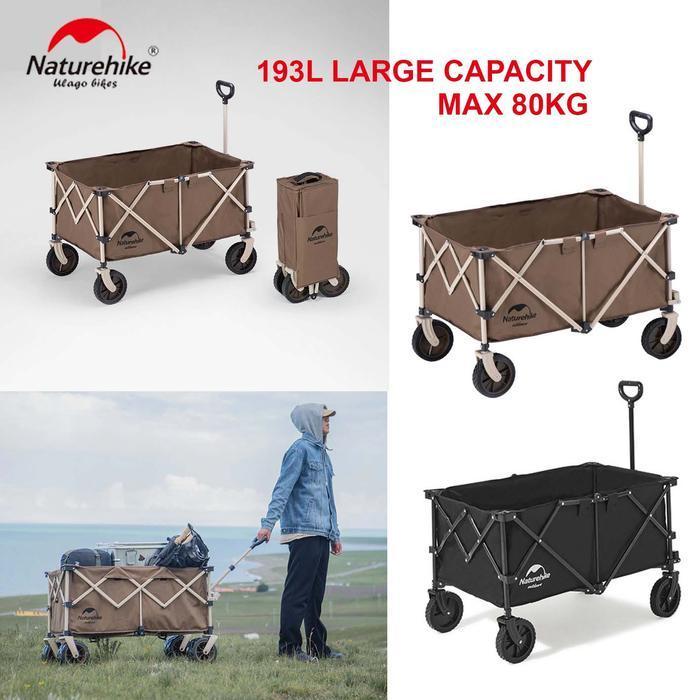 troli lipat NATUREHIKE TC02 NH20PJ005 folding trolley gerobak dorong
