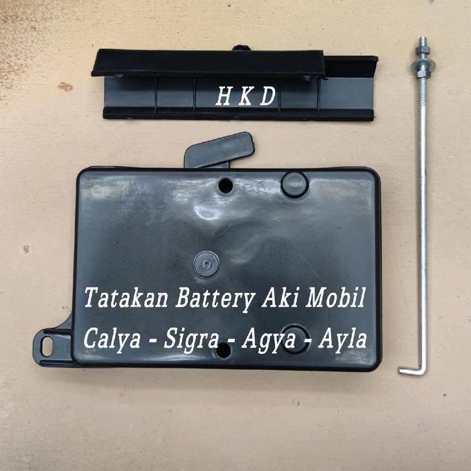 TATAKAN DUDUKAN AKI ACCU MOBIL  CALYA SIGRA AGYA AYLA PLUS BRACKET TERBATAS
