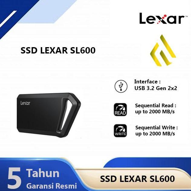 SSD Lexar SL600 1TB - SSD Eksternal Portable USB-C USB-A