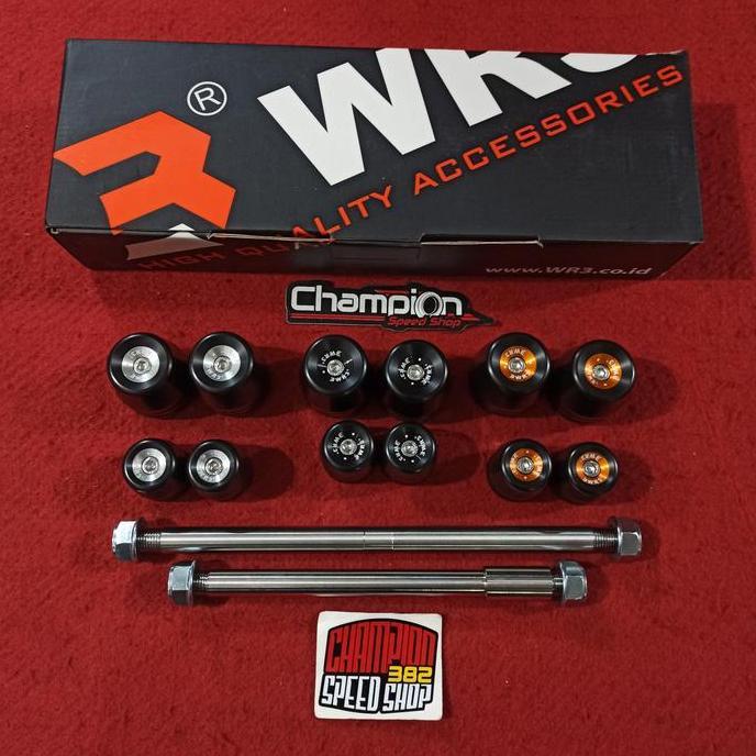 Axel Axle Slider Jalu As Roda Depan Belakang WR3 Ninja 150 RR 150RR