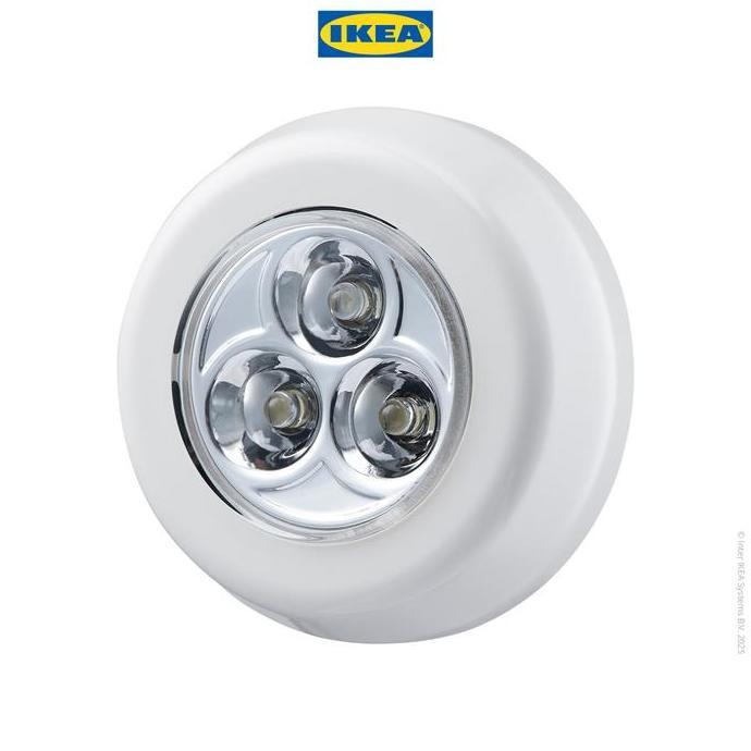 Litcx- Ikea Ramsta Lampu Mini Led Putih Menggunakan Baterai Akrilik