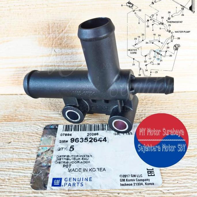Promo Pipa Konektor Bypass Radiator Chevrolet Aveo / Kalos / Lova Diskon
