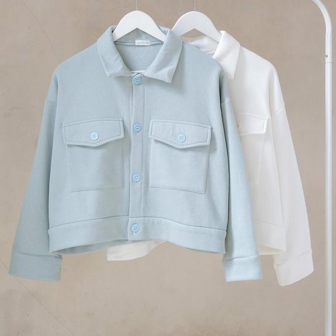 DISKON jaket wanita olin button gaya casual korea Outer Lengan Panjang DISKON