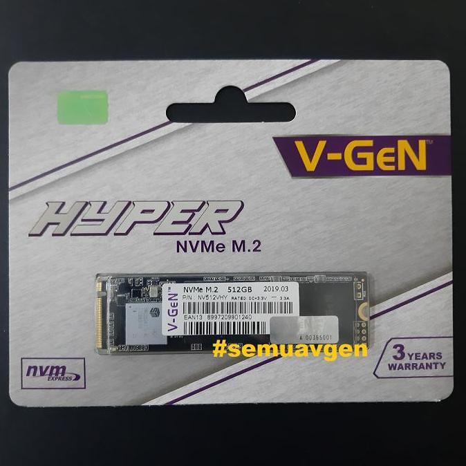 Four- Ssd V-Gen M.2 Nvme 512Gb Hyper