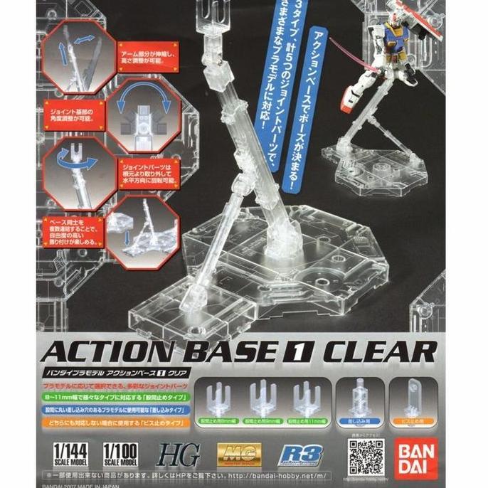 Action Base 1 Clear Gundam