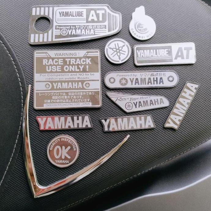Paket lengkap Emblem Stainless Mio Smile Mio Sporty Motorcycle