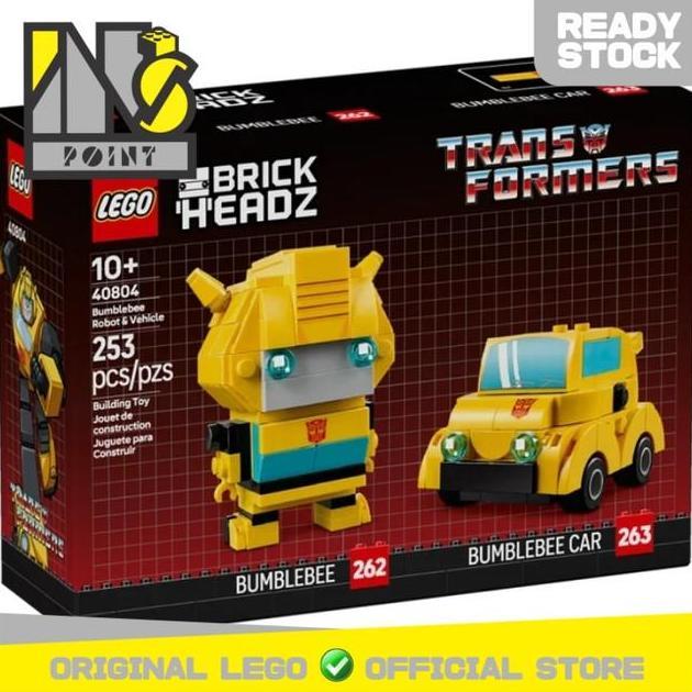 LEGO 40804 - Brickheadz - Bumblebee Robot & Vehicle