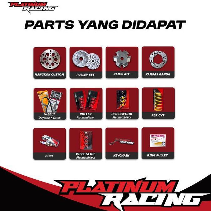 PAKET KIRIAN CVT MIO SPORTY KARBU MIO J M3 UPGRADE FULL KOMPLIT X RIDE XRIDE 115 - 125 KIRIAN CVT UP