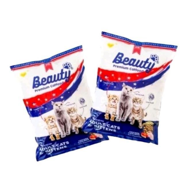 Beauty Cat Food 1kg 500gr Beauty Makanan Kucing Adult & Kitten Premium Cat Food Dry Food