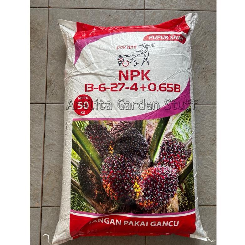 Ready Pupuk Sawit NPK 13.6.27.4 Pak Tani 50kg