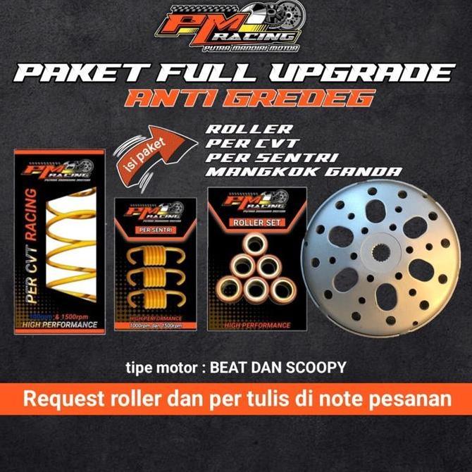 PAKET UPGRADE CVT BEAT DAN SCOOPY ANTI GREDEG - PAKET FULL UPGRADE BEAT FI BEAT ESP BEAT DELUXE - PA