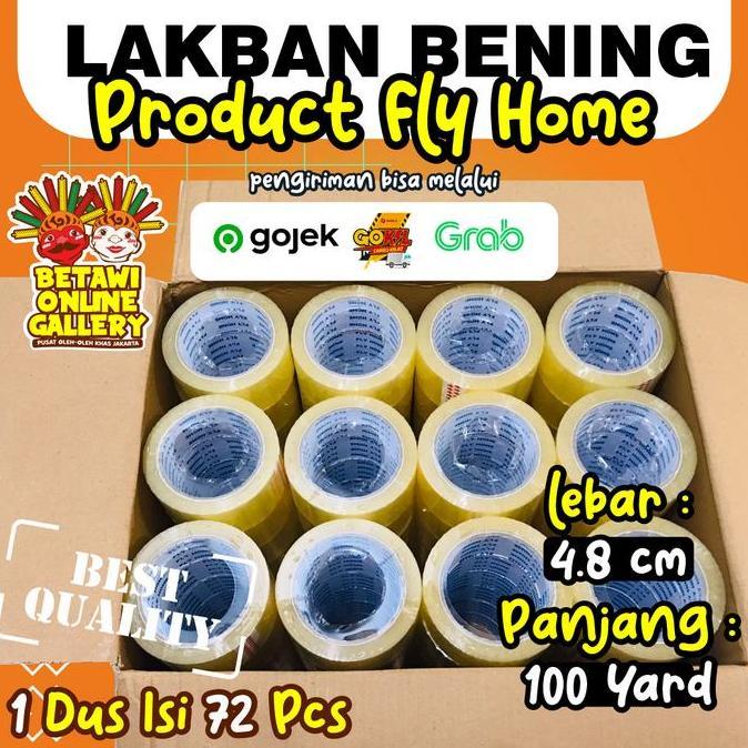 Lakban Bening/Coklat 48mm 100 Yard 1 dus isi 72