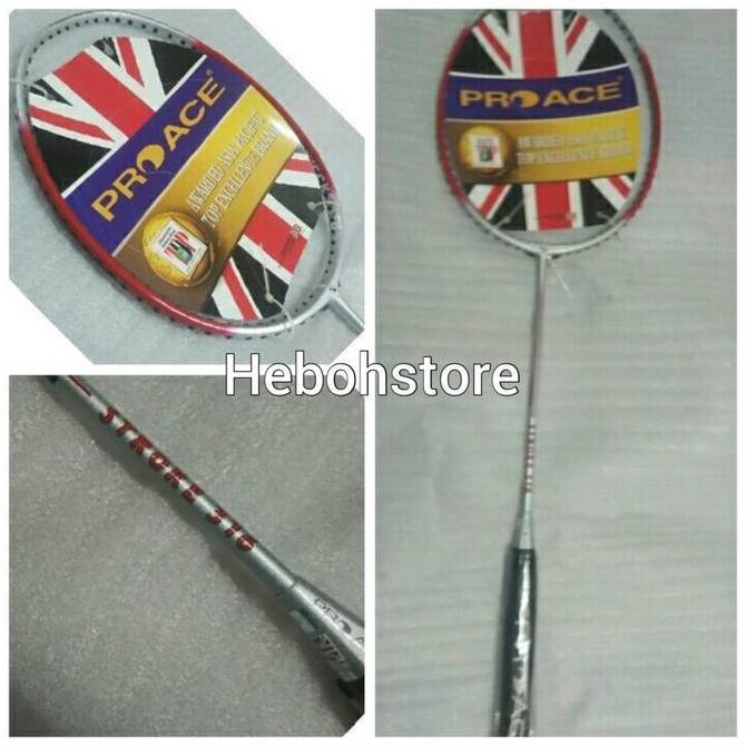 TERBARU - Raket badminton pro ace stroke 316 original komplit