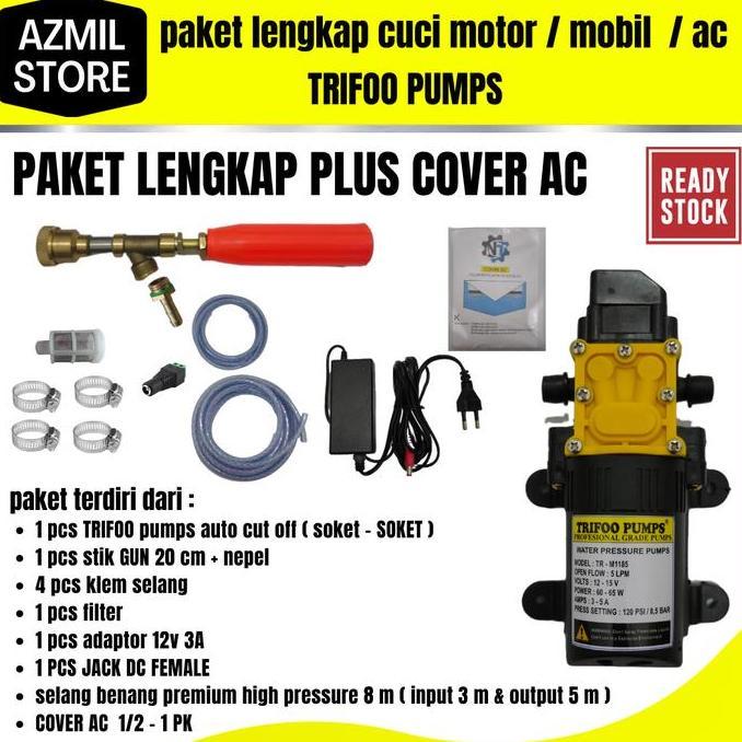 Alat CucI Motor AC Plus Cover AC Steam Portable