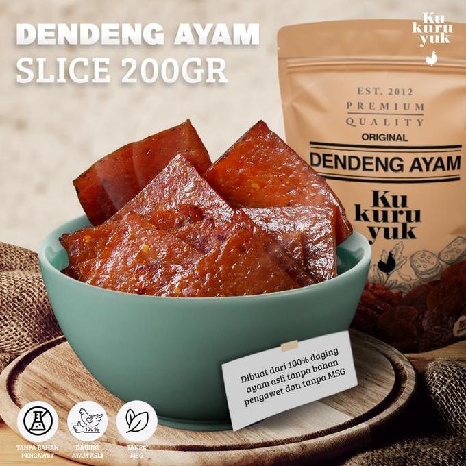 Foodx- [Premium] Dendeng Kukuruyuk - Dendeng Ayam Kotak 200 Gram | Dendeng Ayam Kukuruyuk Kotak |Den