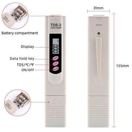 OTNEUDA Tds Meter Dan Ph Meter Alat Ukur Hidroponik Alat Ph Air Alat Pengukur Ph Air Hidroponik