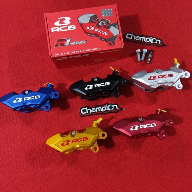 Kaliper Rem Depan Kanan RCB Racing Boy R1 Series 4 Piston P4 4P