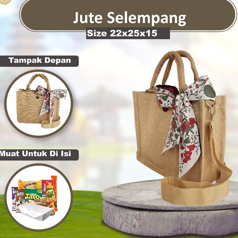 Althea Tas Jute Tote Bag Goni Tas Cantik Goni Tas Karung Goni Goodie Bag Jute Tas Karung Goni Jute